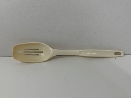 Foley vintage off-white cream ivory slotted serving spoon nylon utensil - $6.90