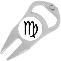 Virgo Zodiac Golf Ball Marker Divot Repair Tool Bottle Opener - £9.37 GBP