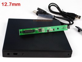 Usb 2.0 Slim External Case Enclosure For 12.7Mm Pata Ide Cd Dvd Rw Burner Drive@ - £16.04 GBP