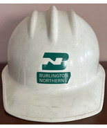 Vintage Burlington Northern BN Railroad Hard Hat Safety Helmet 1971 MADE... - $491.72 MXN