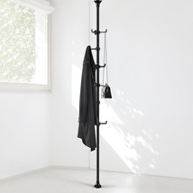 Coat Rack Freestanding, 56 To 125 Inch Adjustable Tension Rod, Kitchen Black… - £30.50 GBP