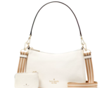 New Kate Spade Rosie Shoulder Bag Pebbled Leather Parchment Multi with D... - $142.41