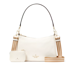 New Kate Spade Rosie Shoulder Bag Pebbled Leather Parchment Multi with D... - £113.83 GBP