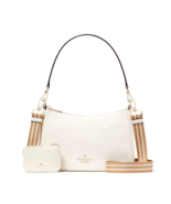 New Kate Spade Rosie Shoulder Bag Pebbled Leather Parchment Multi with D... - £113.50 GBP