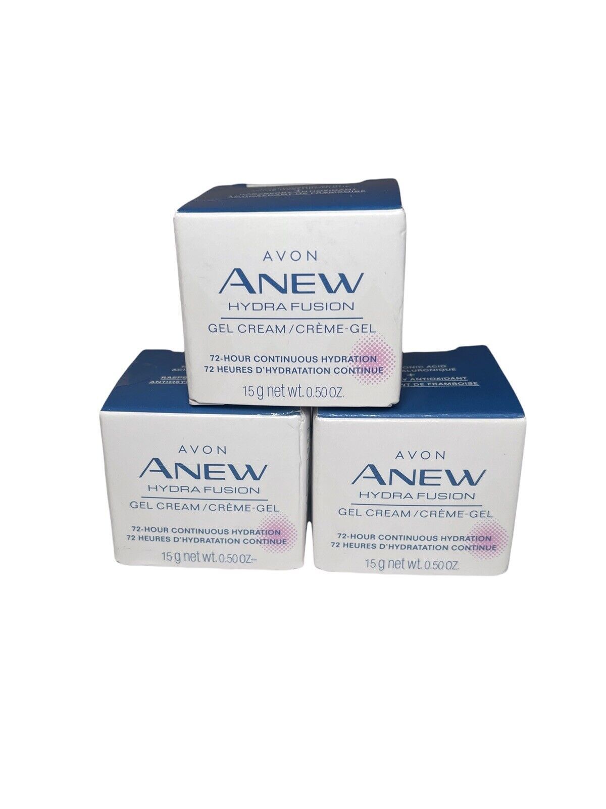 Avon ANEW HYDRA FUSION Gel Cream 0.5oz Travel Size, 3-pack.   72-Hour Hydration - $18.95