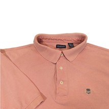 Gant Men&#39;s Regular Polo Shirt Orange Size XXL Cotton USA - $21.26