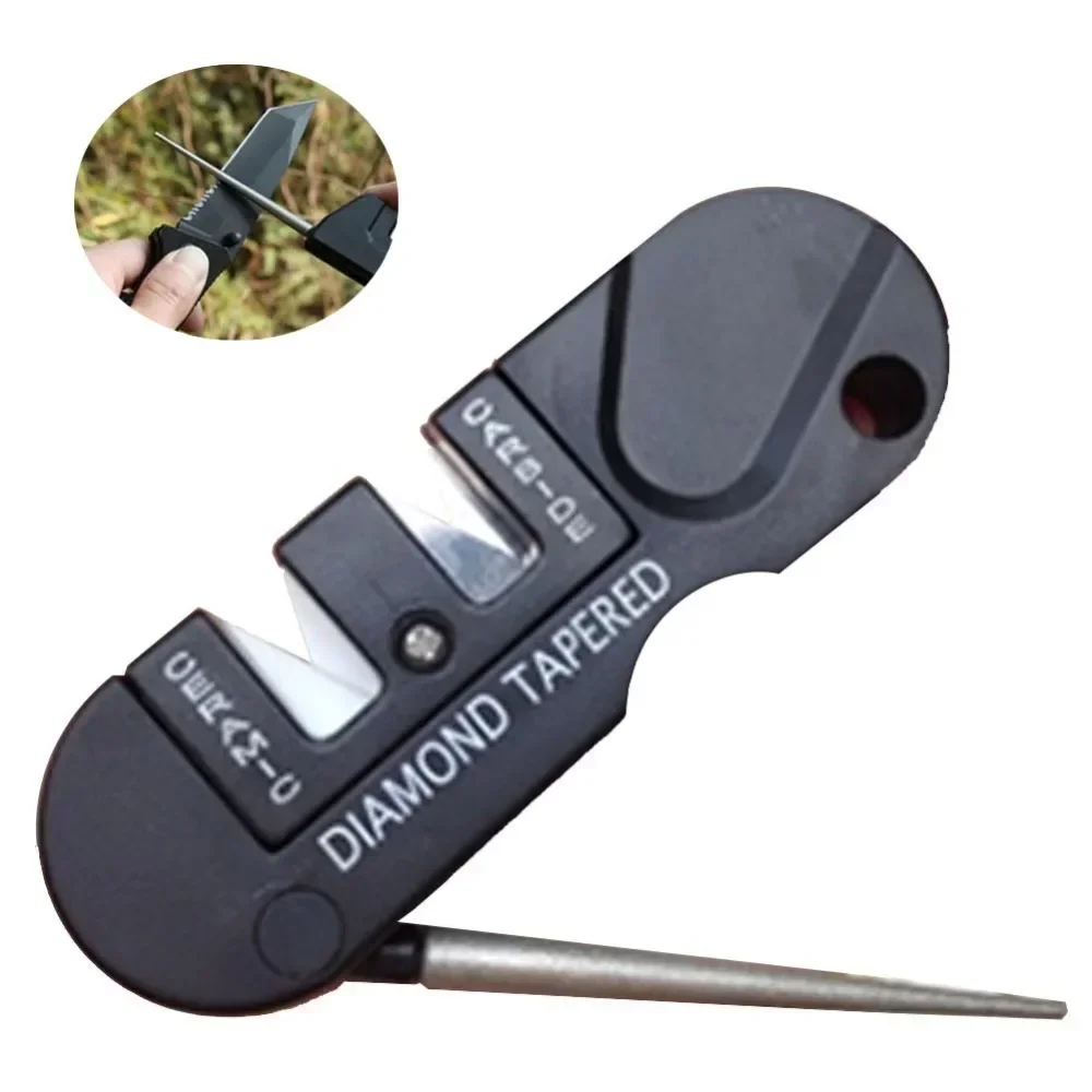 1pcs Classic 4 in 1 Carry-on Sharpening Tool Multi-function Outdoor Portable - £6.91 GBP+