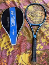 Vintage Yonex R-18 Rexking Tennis Racquet light 4 1/2&quot; Blue w/ cover Mad... - £29.14 GBP