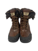 UGG Adirondack ll Woman&#39;s Brown LEATHER Waterproof Snow Boots #5446 Size 7 - £67.47 GBP