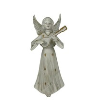Vintage SB Schmid Bros. Angel Playing Mandolin White Porcelain Figurine ... - $276.80 MXN