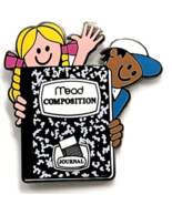 Mead Composition Journal Pin Notebook School Supply Promo Cartoon Kids S... - $240.43 MXN