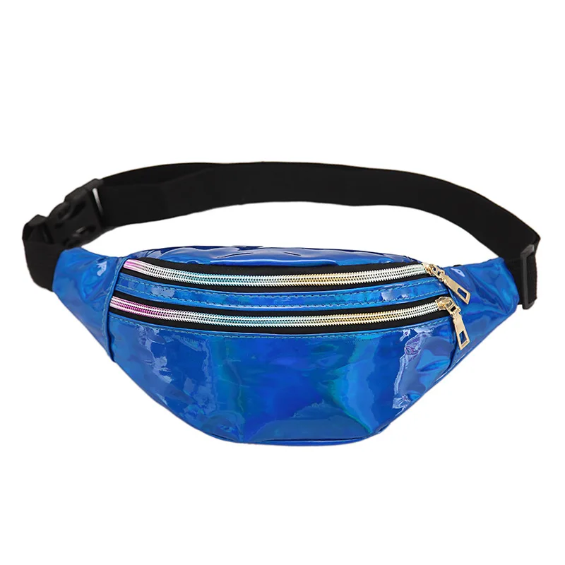 Waist Bag Women Fanny Pack Laser Chest  Belt Bag Holographic Fashion Pa Party Tr - $63.23