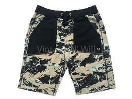 True Religion Mens M Camo/ Black Horseshoe Pocket Casual Drawstring Swea... - $39.50