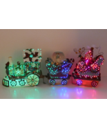 QVC 8” Fiber Optic Christmas Train with Snow Globe Water Ball WORKS - €39,89 EUR