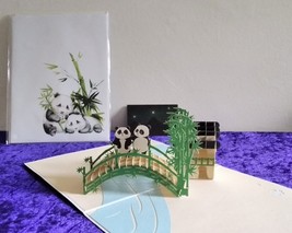 Pandas in Love 3D Kirigami Pop-up Greeting Card - £9.59 GBP