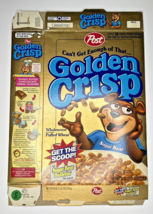 1996 Empty Golden Crisp 18OZ Cereal Box SKU U200/373 - $18.99