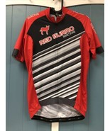 DNA Cycling Italy Red Burro Racing Zippered Stretchy Biking Shirt Medium M - $552.73 MXN