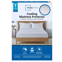 Mainstays Cooling Waterproof Fitted Mattress Protector, Twin - £9.30 GBP