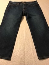Lucky Brand Women&#39;s Jeans Danville Classic Rider Crop Stretch Size 12 Or... - $28.71