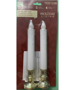 SET OF 2 TABLE TOP CANDLES WITH TIMER, 9&quot; TALL INDOOR USE BRAND NEW, SEALED - £16.97 GBP