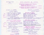 Pradel Grand Vin Menu Aix in Provence France 1950&#39;s - $27.72
