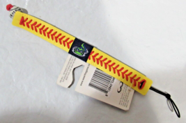 MiLB Vermont Lake Monsters Yellow w/Red Stitching Team Baseball Seam Bracelet - £16.04 GBP