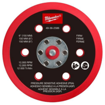 Milwaukee Tool 6 Inch Pressure Sensitive Adhesive Sander Backing Pad - Firm - $100.49