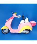 Barbie Pink Vespa Scooter Bike Piaggio Moped Mattel 11 inch Doll 2011 X5448 - £9.79 GBP