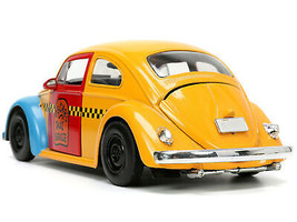 1959 Volkswagen Beetle Taxi Yellow Blue Oscar&#39;s Taxi Service Oscar the Grouch Di - £39.90 GBP