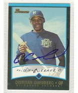 cristian guerrero signed autographed card 2001 bowman prospects - $9.98
