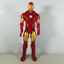 Iron Man Action Figure Titan Hero Series Avengers 11&quot; Tall Red Gold - £8.43 GBP