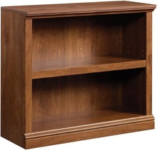 Sauder 2 Tier Book Shelf Wooden Bookcase Multipurpose Bookshelf, In Oiled Oak - $129.99