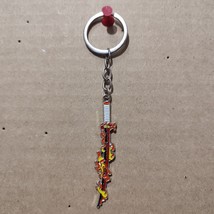 Demon Slayer Rengokus Sword Metal Keychain Collectible Anime Keyring - £7.04 GBP