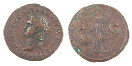 54-68 Roman Imperial AE As VF Nero Victory SPQR SC Rome Copper Coin S-1976 - £287.48 GBP