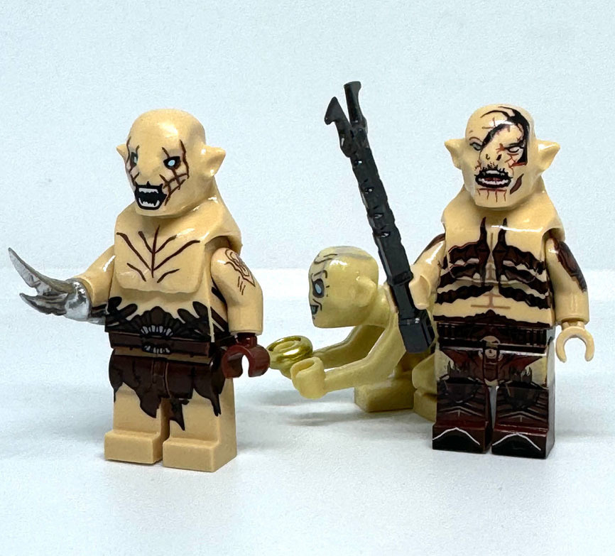 2pcs Azog and Bolg Lord of the Rings The Hobbit Custom Minifigures Sets