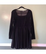 Shein Black Velvet Dress Size XL - £7.92 GBP