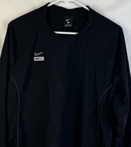 Nike Jacket FC Windbreaker Soccer Pullover Black  Lightweight Swoosh Men... - $34.99