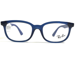 Ray-Ban Eyeglasses Frames Kids RB1584 3686 Clear Blue Square Horn Rim 46-16-125 - £52.16 GBP