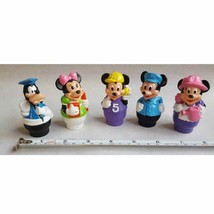 5 Disney Toys w Round Bottom Mickey Minnie + more - £31.13 GBP
