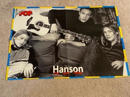 Hanson Spice Girls teen magazine poster clipping Super Pop couch rare - $93.19 MXN