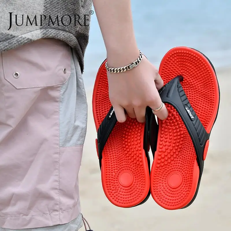 Jumpmore Men EVA Flip-flops Summer Men&#39;s Mage Slippers Beach Sandals Casual Shoe - £93.94 GBP