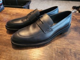 New $228 Hugo Boss Leather Penny Loafers Size US 9.0 - $117.81