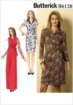 Butterick Sewing Pattern 6128 Dress Misses Size 6-14 - $8.96