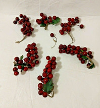 Cranberry Floral Picks Wreath Craft Centerpiece - £3.56 GBP