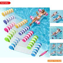 Inflatable Pool Float Set - 5 Pack for Beach, Lake, and Pool Relaxation - $41.53