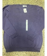 Field Gear V-Neck Sweater Purple LT  w/Chest Stripe Long Sleeve Pullover - $19.75