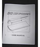30 XS Power Sun-co User Manual Tanning Bed Operation Manual Sunco Beds - €8,44 EUR
