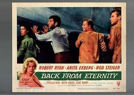 Back From ETERNITY-1956-LOBBY CARD-ANITA EKBERG-KIRK-BARRY-ANDES-vg Vg - £26.69 GBP