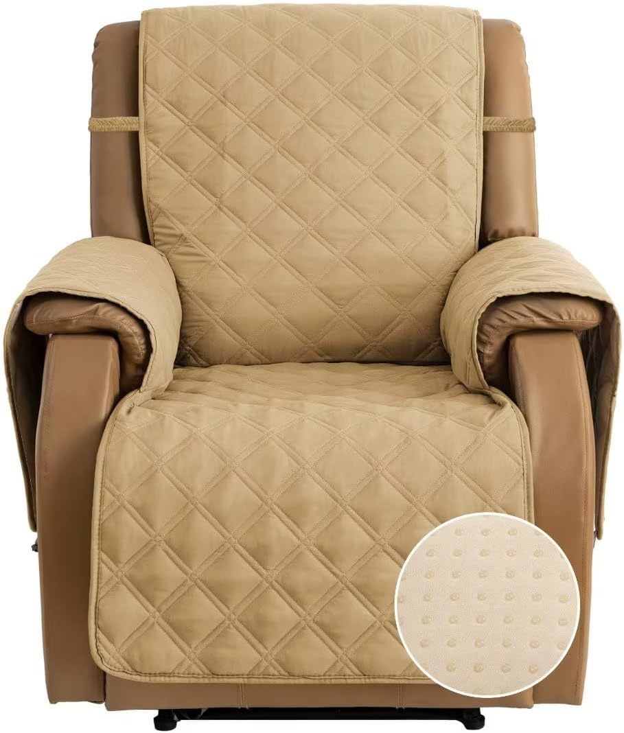 Tomoro Non-Slip Quilted Recliner Cover, 100% Waterproof Recliner Chair S... - $41.96