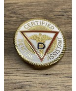 Vintage 1977 Registered Dental Assistant Lapel Pin Pinback KG JD - $376.14 MXN